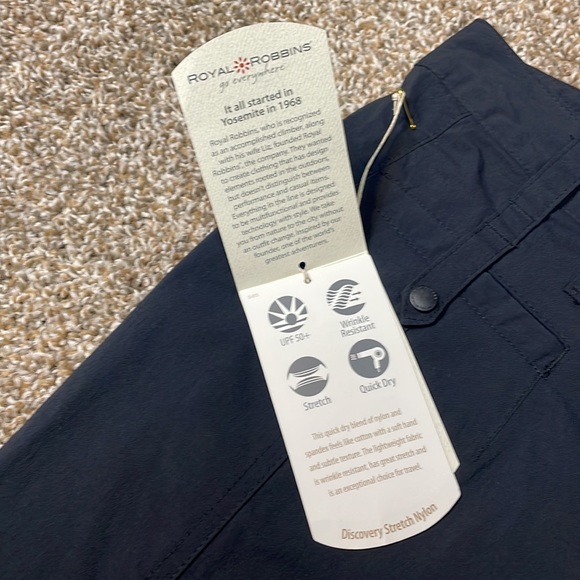 Royal Robbins Discovery Stretch Nylon Short Length Pants. Women’s size 10. NWT. - Picture 8 of 16